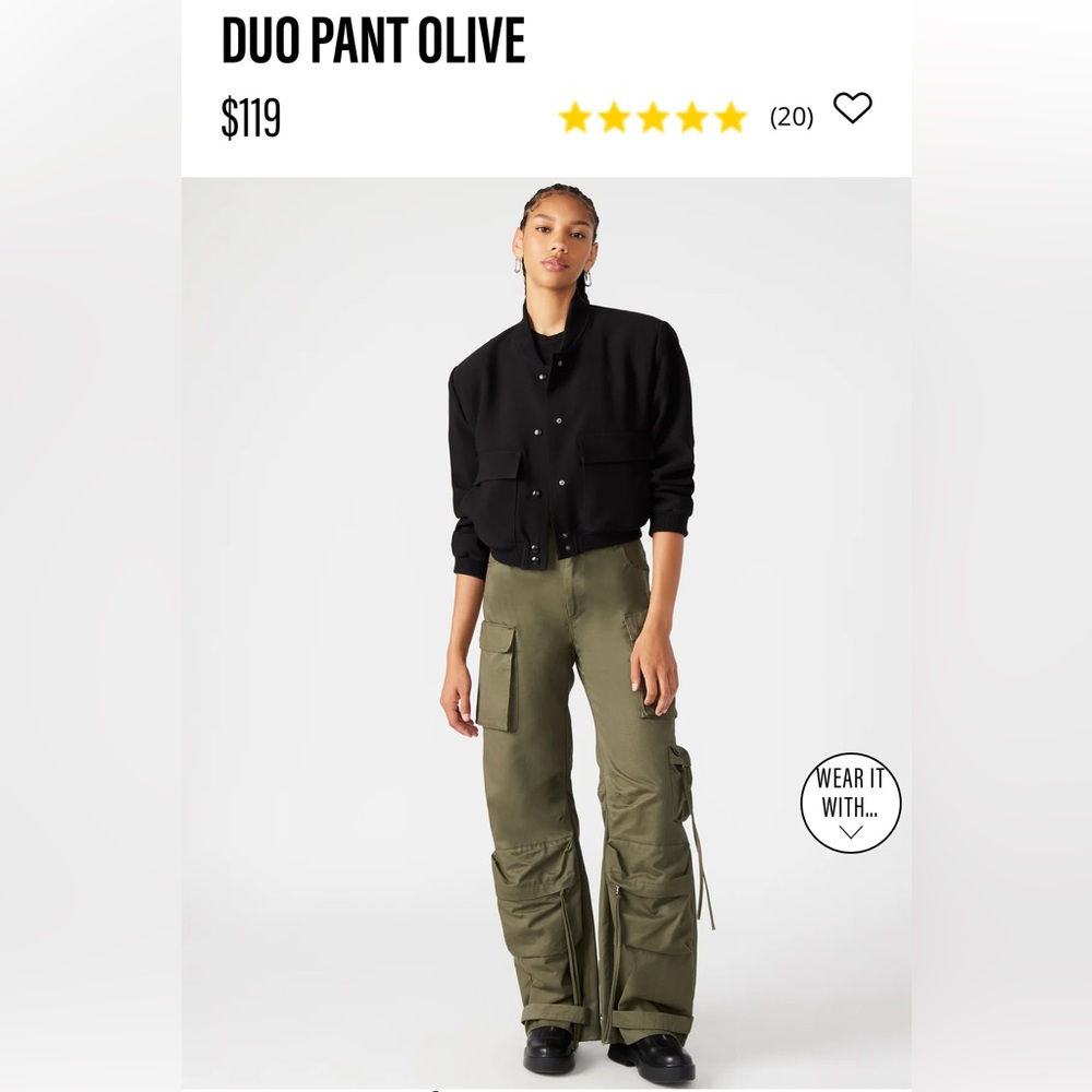 Steve Madden Olive Duo Cargo Pants